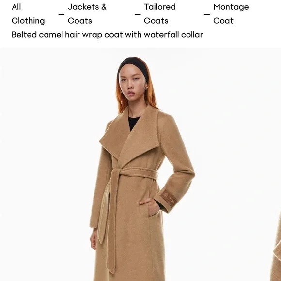Aritzia Babaton Camel Wool Coat - Picture 14 of 16